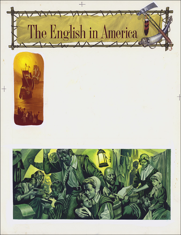 The English in America (Original) (Signed) art by American History (Ron Embleton) at The Illustration Art Gallery