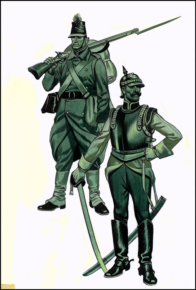Prussian Troops 1870-71 (Original) art by Ron Embleton Art at The Illustration Art Gallery