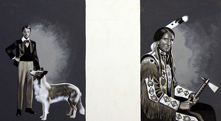 Grey Owl (Archibald Belaney) (Original) by The Winning of the West (Ron Embleton) at The Illustration Art Gallery