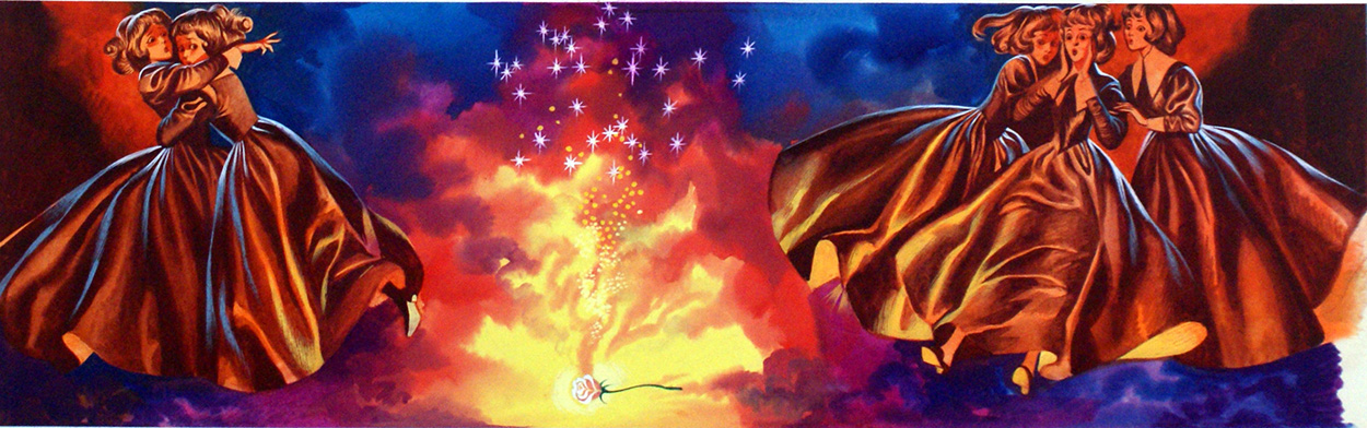 The Magic Rose Explodes at the Evil Wish (Original) art by Beauty and the Beast (Ron Embleton) at The Illustration Art Gallery