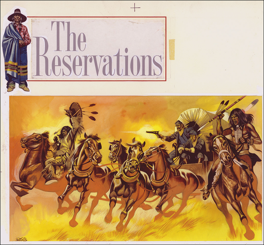 The Reservations (Original) (Signed) art by The Winning of the West (Ron Embleton) at The Illustration Art Gallery