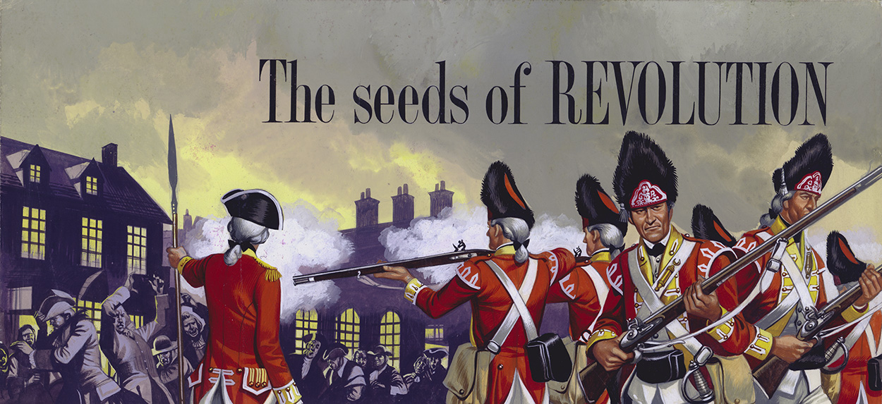 The Seeds of Revolution (Original) art by American War of Independence (Ron Embleton) at The Illustration Art Gallery
