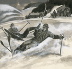 Skiiers and snow machines (Original)