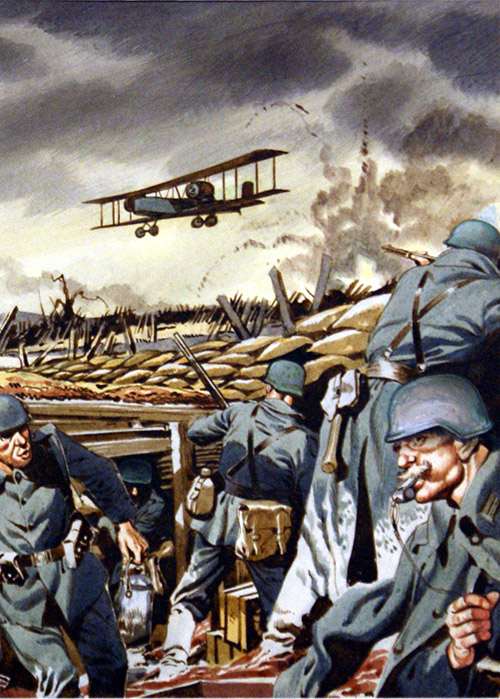 German Trench World War One (Original) by World War I (Ron Embleton) at The Illustration Art Gallery