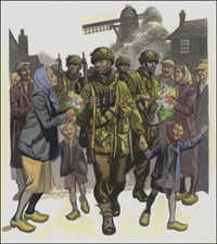 Liberation of Arnhem art by Ron Embleton