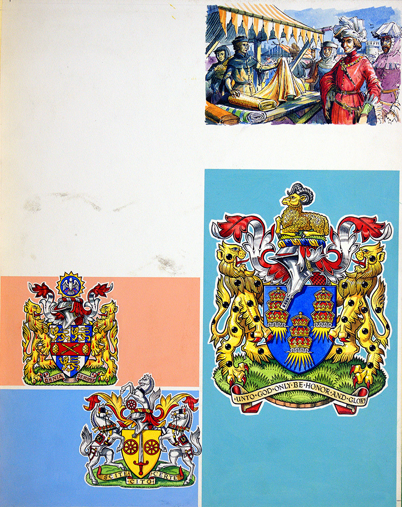 The Guilds of London: The Worshipful Company of Drapers (Original) art by Dan Escott at The Illustration Art Gallery