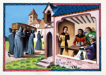 A Medieval Funeral (Original) art by Dan Escott at The Illustration Art Gallery
