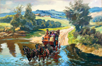 The Mail Coach (Original) (Signed)
