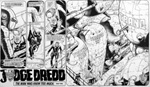 2000AD Prog 439 Judge Dredd Double Page Splash (Original)