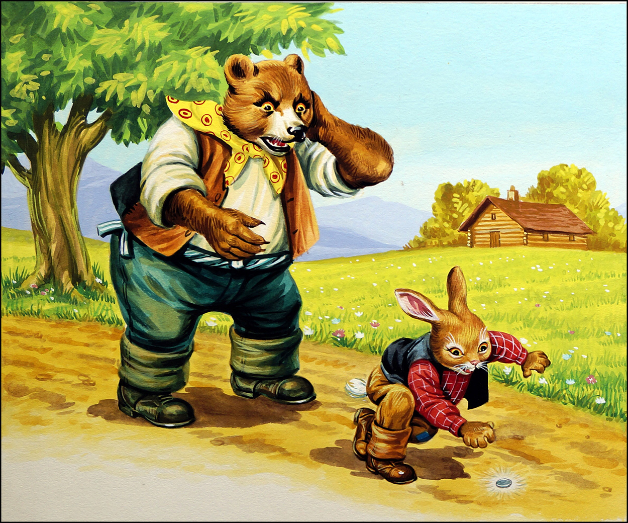 Brer Rabbit: Of All The Luck (Original) art by Henry Fox at The Illustration Art Gallery