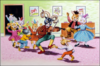 Brer Rabbit: The Fiddler Calls The Tune art by Henry Fox