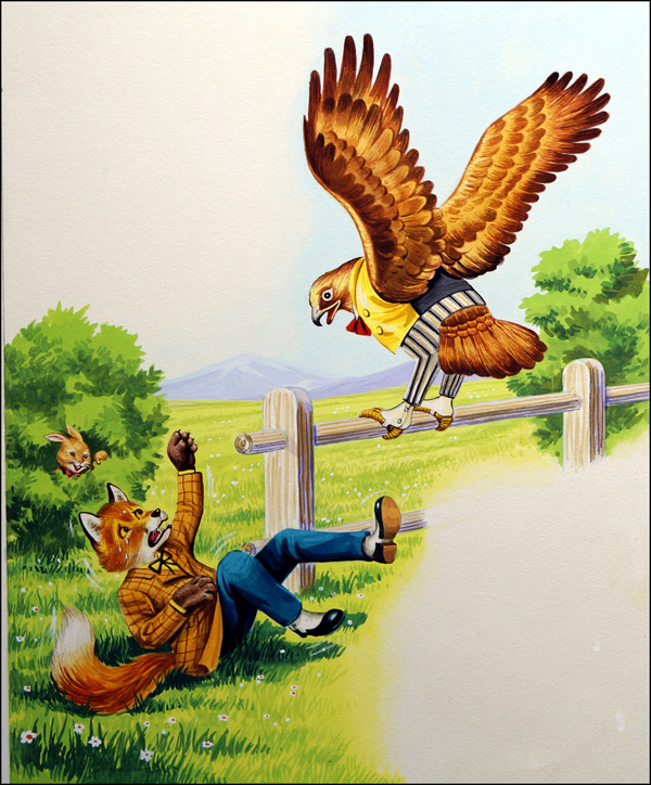 Brer Fox and Brer Hawk (Original) by Henry Fox at The Illustration Art Gallery