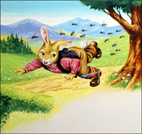 Flying Rabbit art by Henry Fox