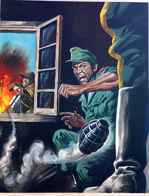 War Picture Library cover #568  'Terror Troop' (Original) (Signed) by Picchioni Franco at The Illustration Art Gallery
