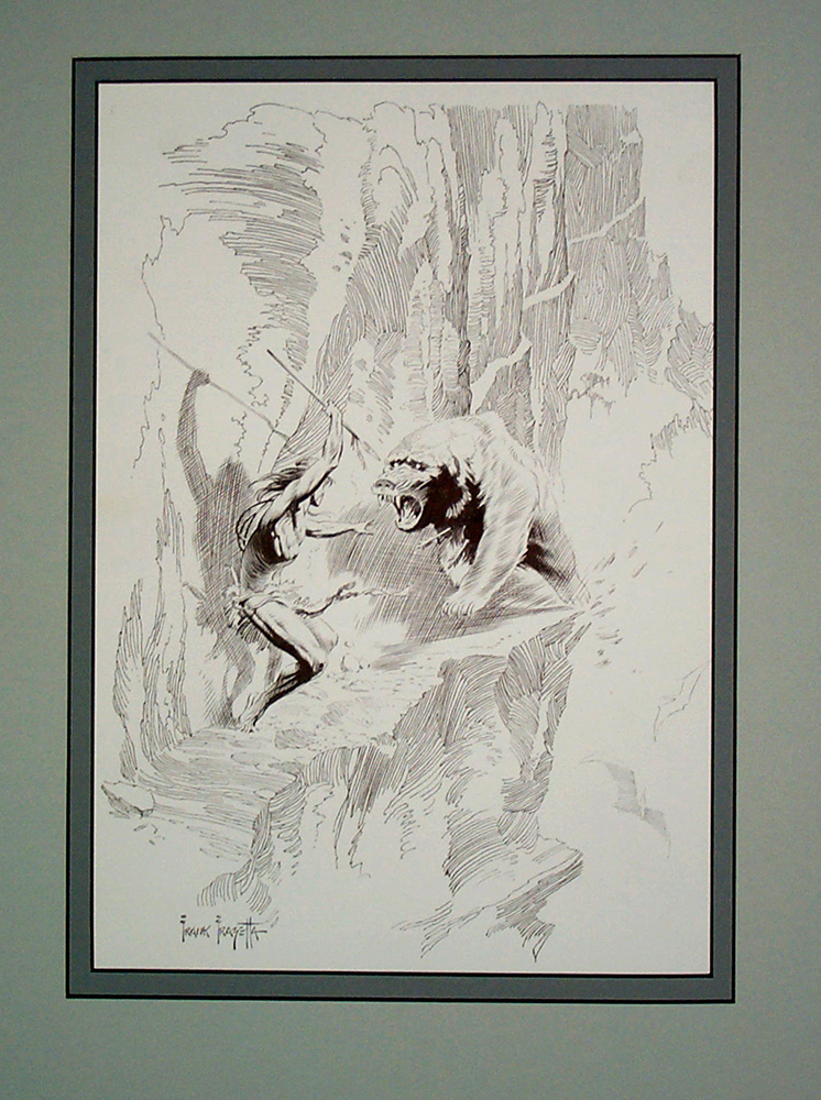 Edgar Rice Burroughs 21 Tarzan Waited (Limited Edition Print) art by Frank Frazetta Art at The Illustration Art Gallery