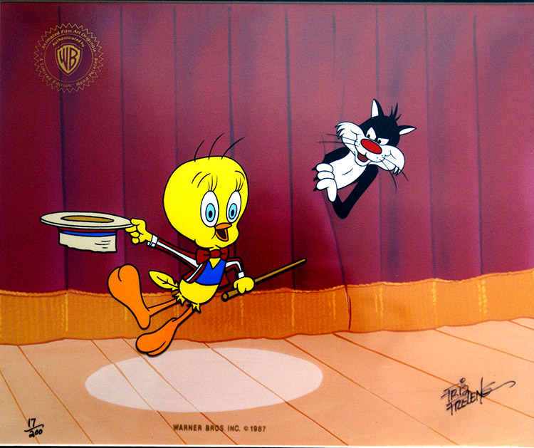 Show Stoppers (Tweety and Sylvester) (Limited Edition Print) (Signed) by Friz Freleng at The Illustration Art Gallery
