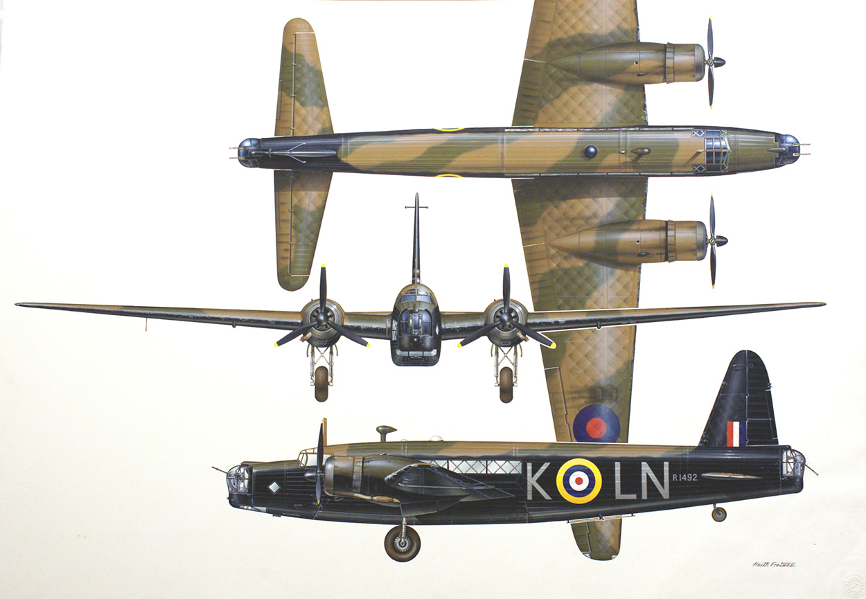 Vickers Wellington (Original) (Signed) art by Keith Fretwell at The Illustration Art Gallery