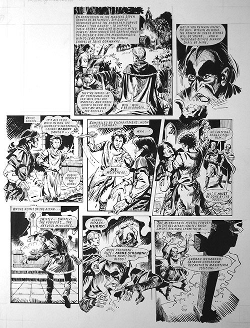 Robin of Sherwood: Blood Blood (TWO pages) (Originals) by Phil Gascoine at The Illustration Art Gallery