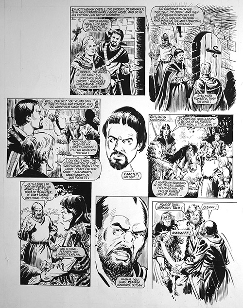 Robin of Sherwood: Sorcery (TWO pages) (Originals) by Phil Gascoine at The Illustration Art Gallery