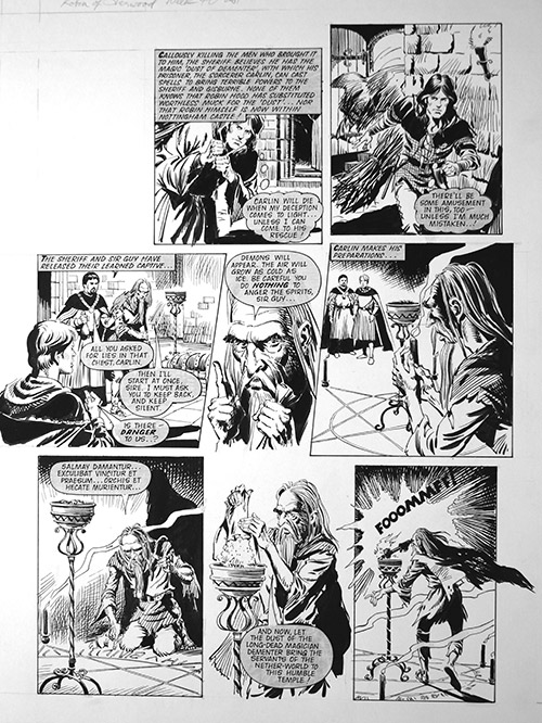 Robin of Sherwood: Astaroth (TWO pages) (Originals) by Phil Gascoine at The Illustration Art Gallery