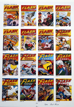 PUBLISHER'S PROOF PAGE: Photo-Journal Guide to Comic Books - Flash 1 - 16 (Signed) (Limited Edition)