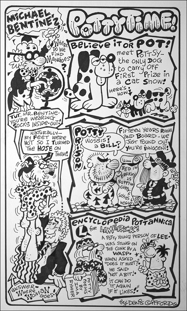 Michael Bentine's Potty Time: Spotty Potty (Original) (Signed) art by Denis Gifford Art at The Illustration Art Gallery