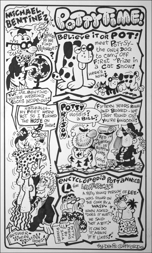 Michael Bentine's Potty Time: Spotty Potty (Original) (Signed) by Denis Gifford at The Illustration Art Gallery