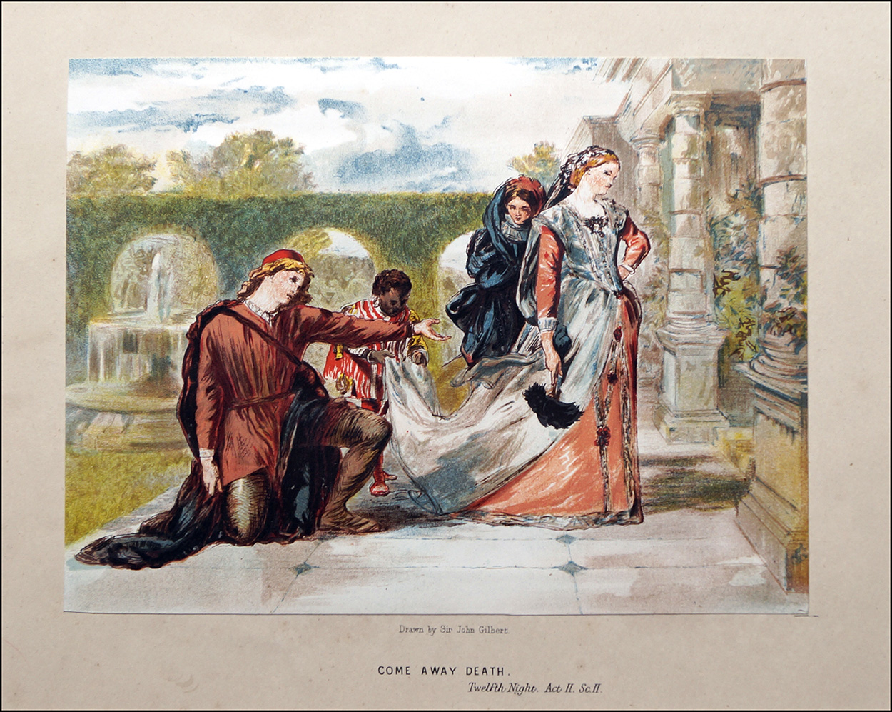 Scenes from Shakespeare - Twelfth Night (Print) art by Sir John Gilbert Art at The Illustration Art Gallery