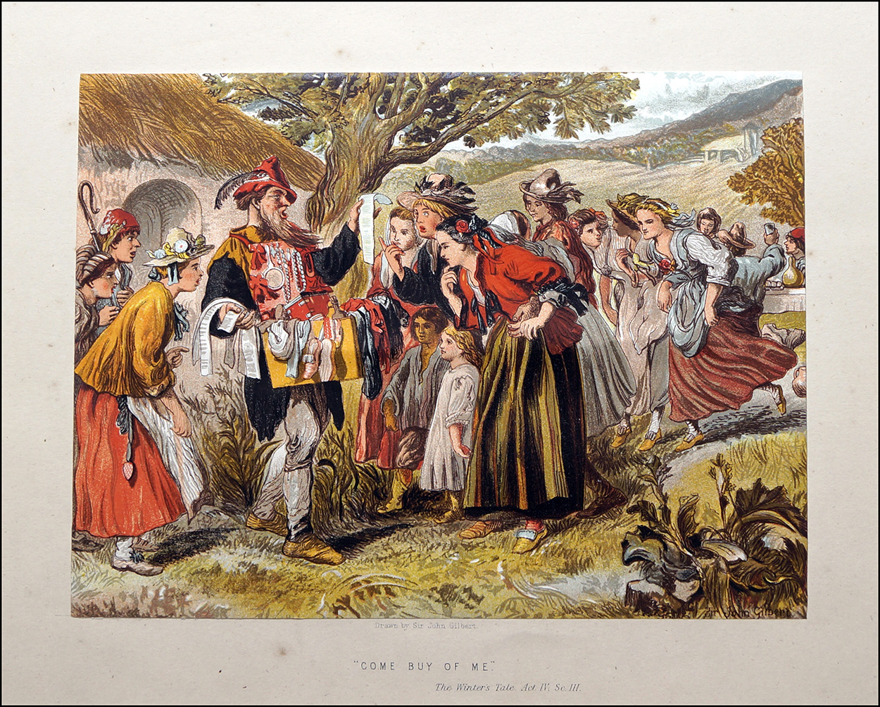 Scenes from Shakespeare - The Winter's Tale (Print) art by Sir John Gilbert Art at The Illustration Art Gallery