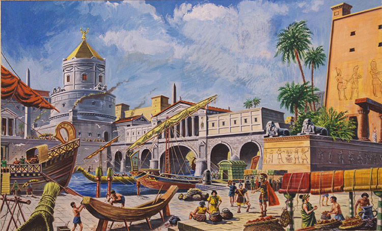 Alexandria (Original) by Ruggero Giovannini Art at The Illustration Art Gallery
