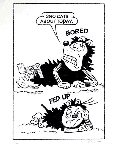 Gnasher Gno Cats (Limited Edition Print) (Signed)