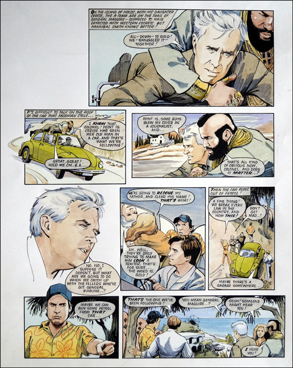 A-Team - Beatlemania (TWO pages) (Originals) by Maureen & Gordon Gray at The Illustration Art Gallery