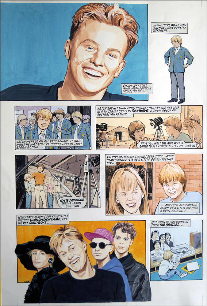 Jason Donovan Story B (TWO pages) (Originals) (Signed) art by Maureen & Gordon Gray Art at The Illustration Art Gallery