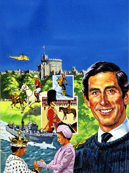 Life of Prince Charles (Original) by Harry Green at The Illustration Art Gallery