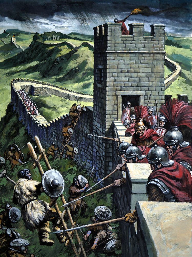 Hadrian's Wall (Original) art by Harry Green at The Illustration Art Gallery