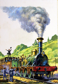 Steam Train at the Opening of part of the Great Western Railway (Original)