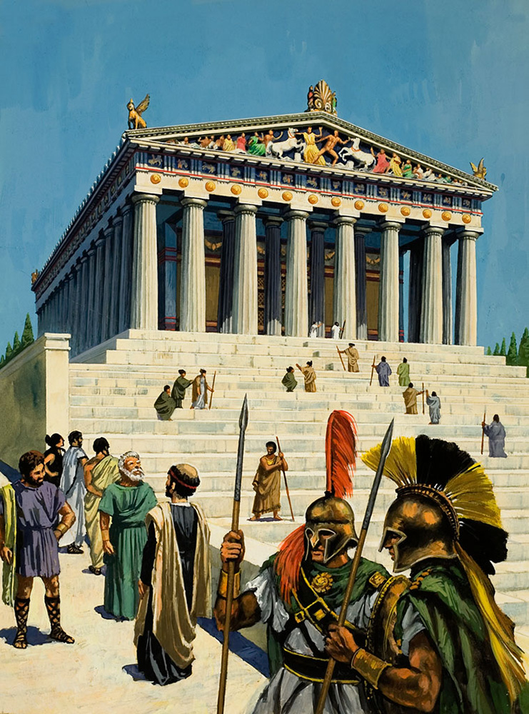 The Parthenon (Original) art by Harry Green at The Illustration Art Gallery