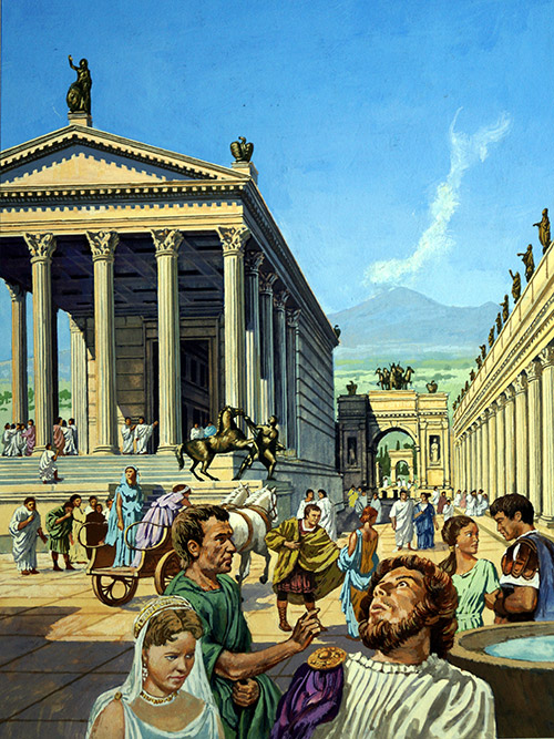 Pompeii (Original) by Harry Green at The Illustration Art Gallery