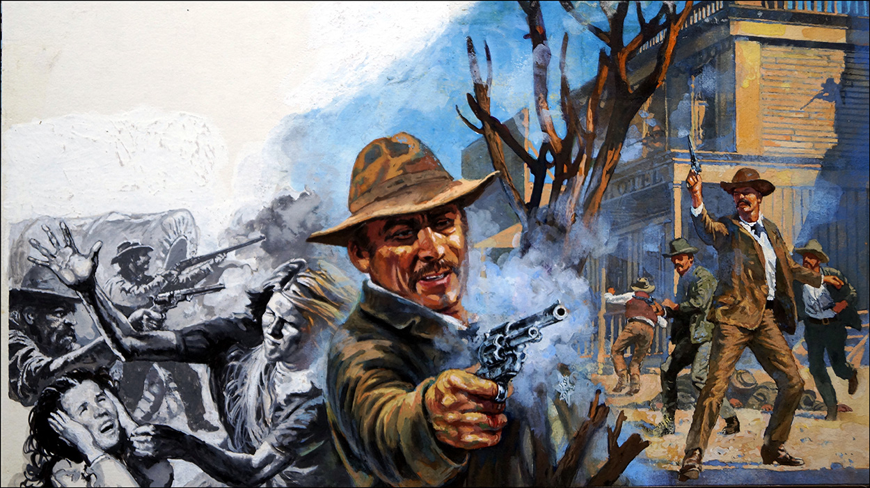 End of the Doolin-Dalton Gang (Original) art by Harry Green at The Illustration Art Gallery