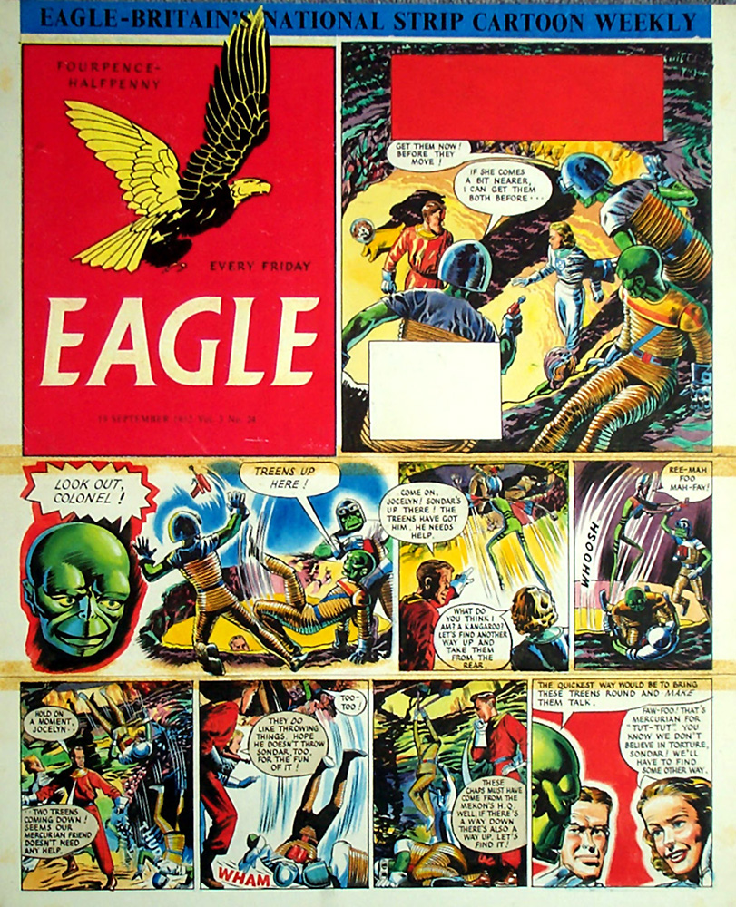 Dan Dare Eagle cover art volume 3 #24 (Original)