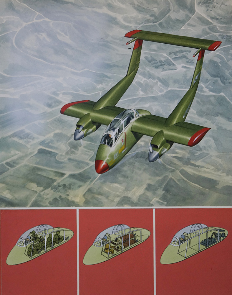 Convair Charger (Original) art by Air (Wilf Hardy) at The Illustration Art Gallery