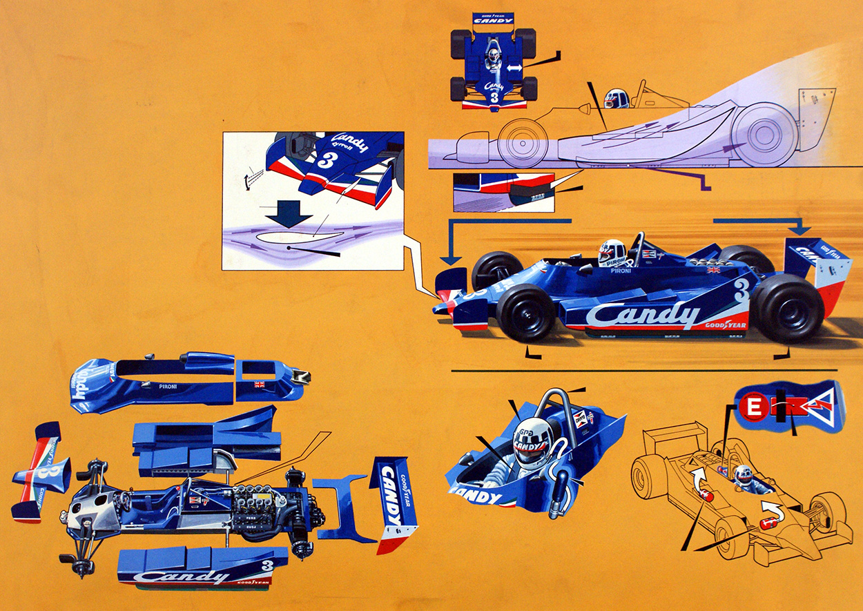 Formula 1 (Original) art by Land (Wilf Hardy) at The Illustration Art Gallery