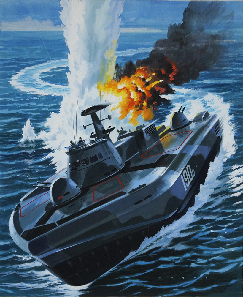 100mph Super Ships (Original) (Signed) art by Sea (Wilf Hardy) at The Illustration Art Gallery