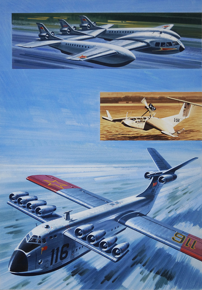 Floating Planes and Flying Boats (Original) art by Air (Wilf Hardy) at The Illustration Art Gallery