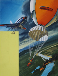 Mid-Air Rescue art by Wilf Hardy