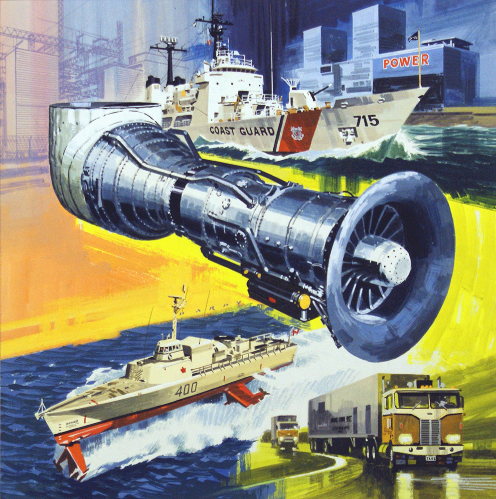 Jet Engines That Do Not Fly (Original) (Signed) art by Sea (Wilf Hardy) at The Illustration Art Gallery