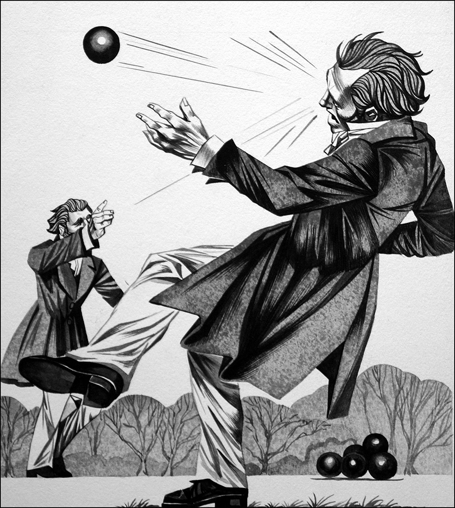 Strange Duels (Original) art by Richard Hook at The Illustration Art Gallery