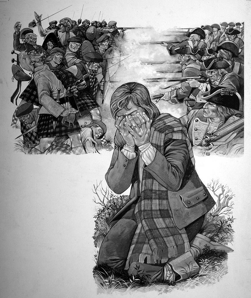 Visions of Disaster at Culloden (Original) (Signed) art by Richard Hook at The Illustration Art Gallery