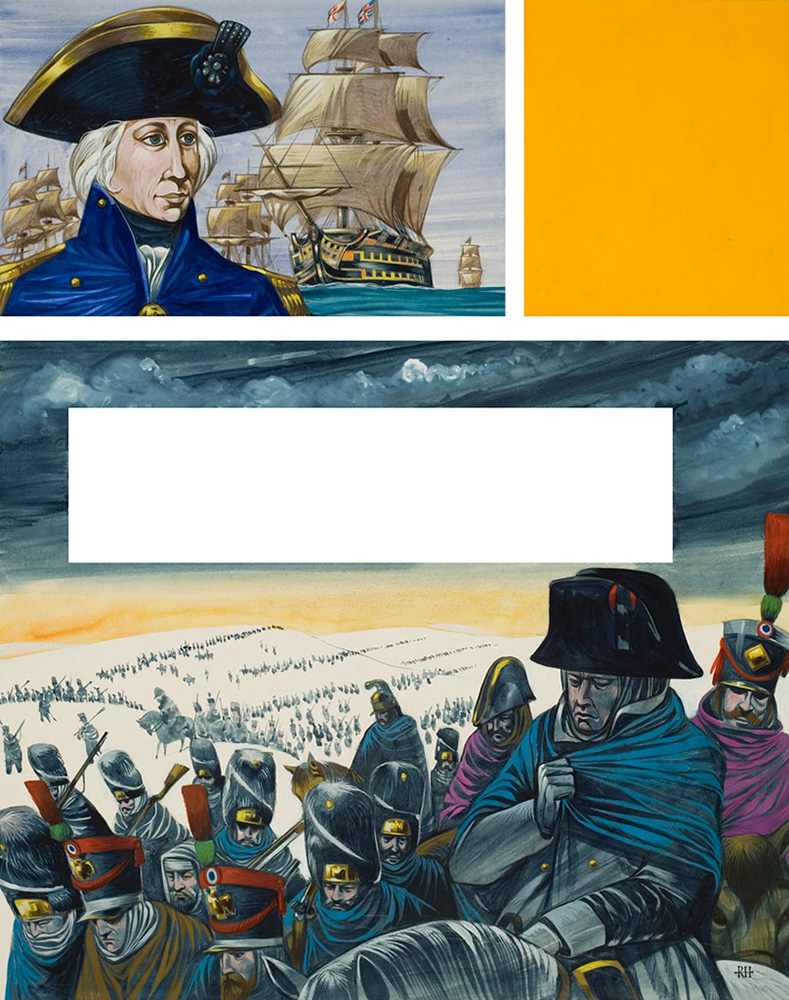Horatio Nelson and Napoleon Bonaparte (Original) (Signed) art by Richard Hook at The Illustration Art Gallery