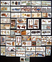 Complete Set of 50 'Household Hints' Wills Cigarette Cards (1927)